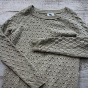 Old Navy Sweater Grey/Tan Size M